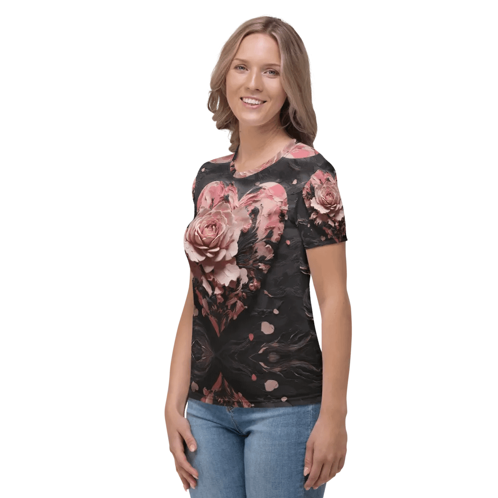 Floral Heart T shirt product image (6)