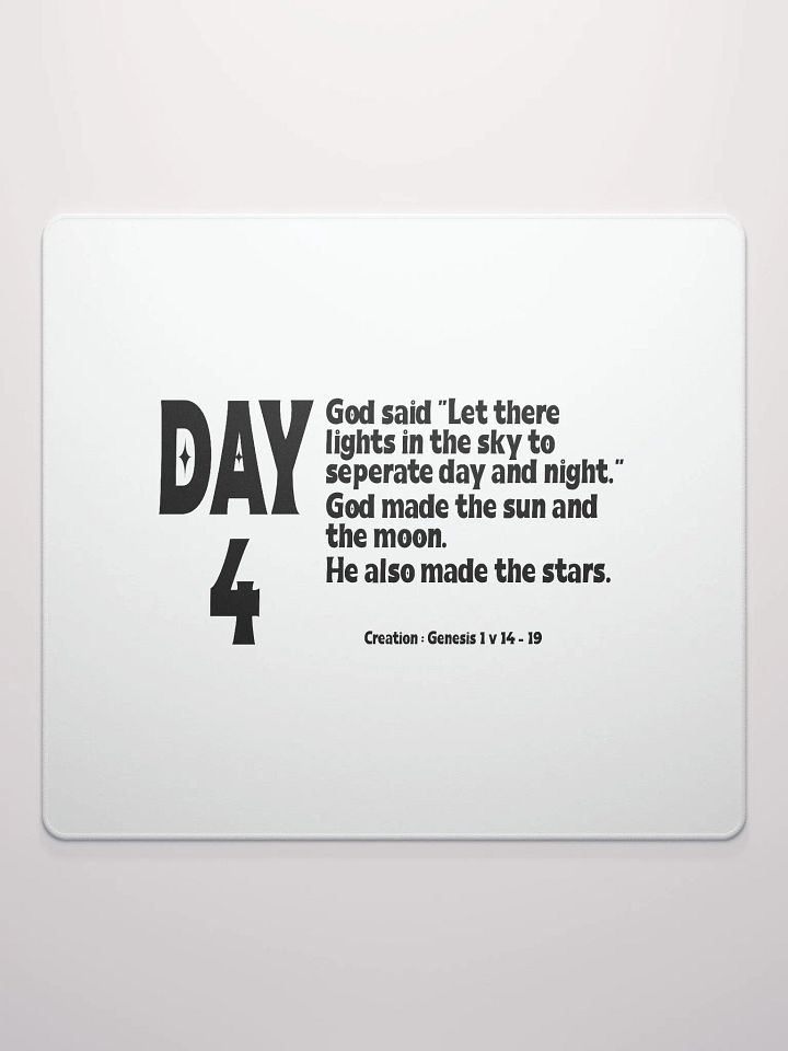 CREATION: DAY 4 Christian, Jesus, faith, God, Bible, Christianity, Jesus Christ, religion, Bible Verse, Love product image (3)
