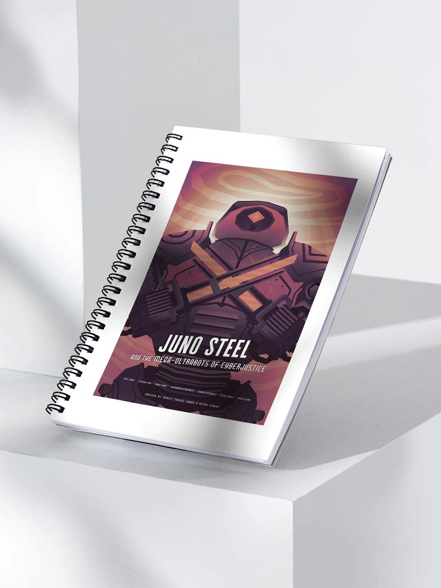 Juno Steel and the Mega-Ultrabots of Cyberjustice Spiral Notebook product image (3)