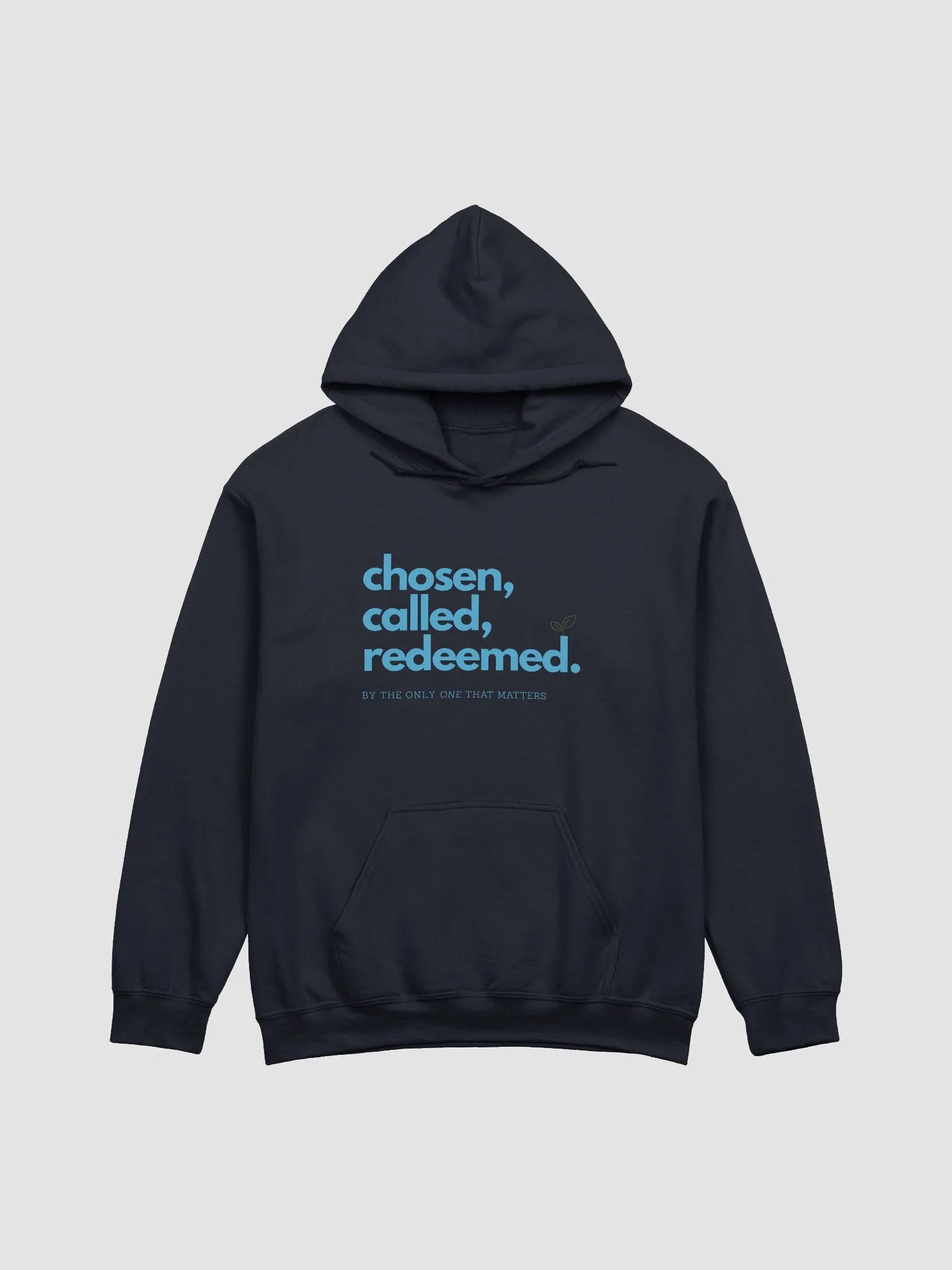 Chosen, Called, Redeemed Unisex Hoodie (Blue Text) product image (3)