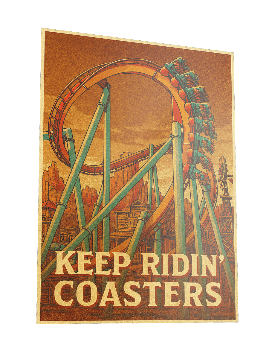 Keep Ridin' Coasters Invert 18x24 Inch Poster! product image (3)
