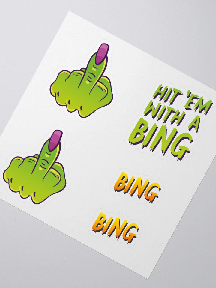 Hit 'em with a Bing Sticker Set product image (5)