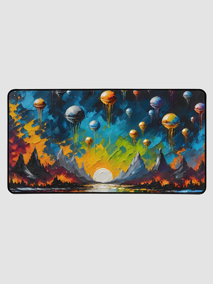 Desk Mat (31.5x15.5 inches) - Abstract Alien Invasion Design product image (1)