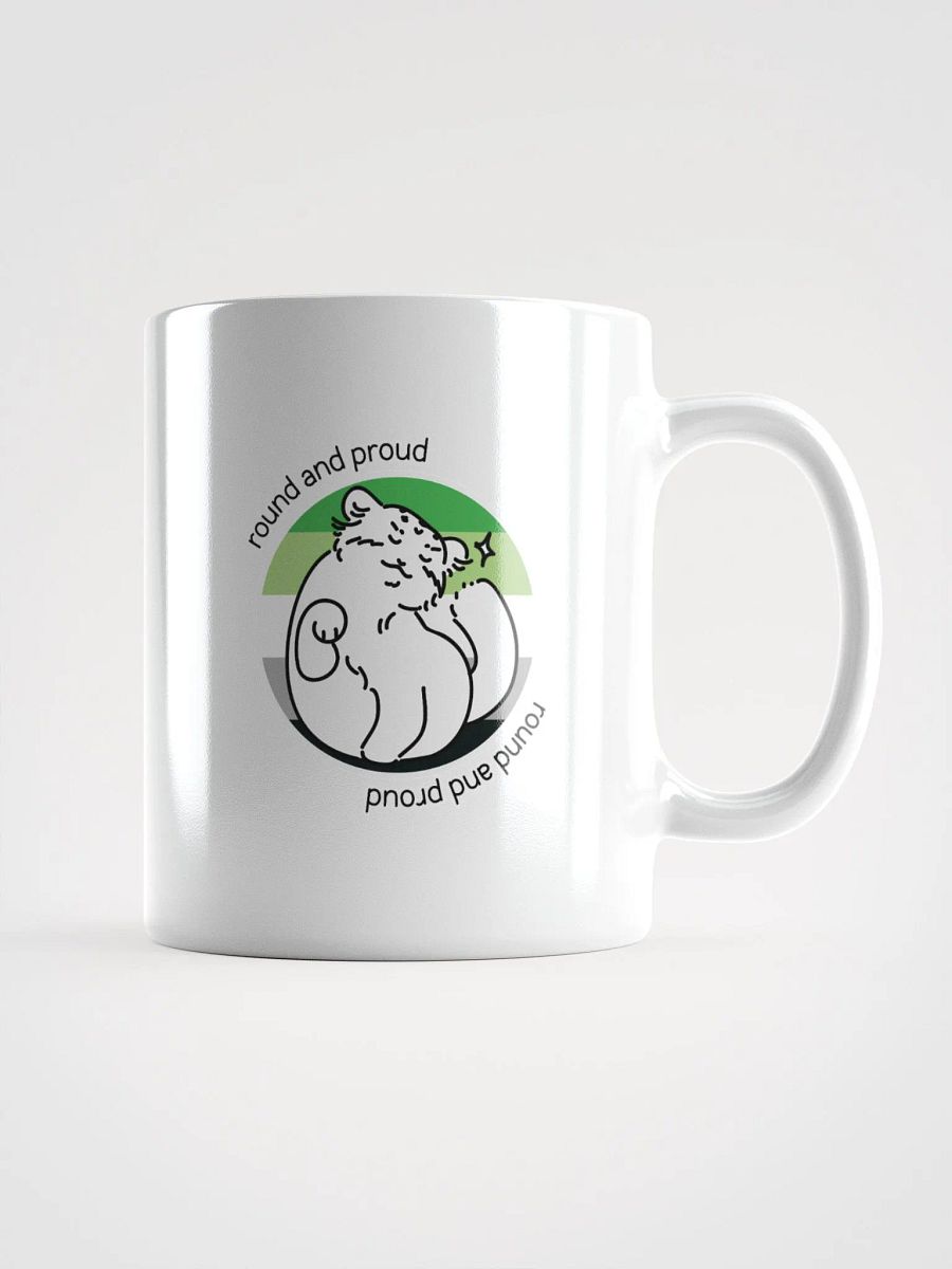 Round and Proud Manul Aromantic Version - White Mug product image (2)