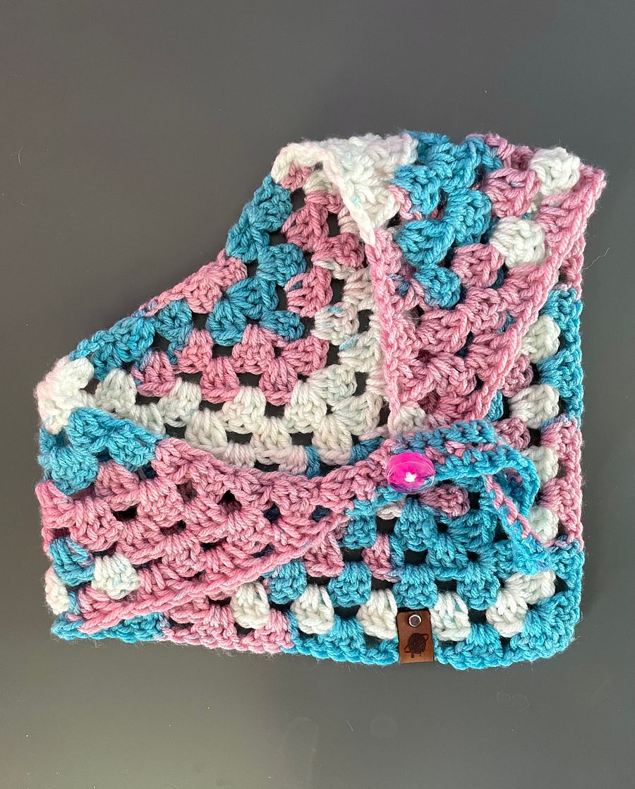 Pride Flag Crochet Bandana product image (2)