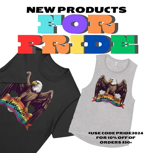 We've put up some new products for Pride! Enjoy our Peace & Love shirt and tank. Use code PRIDE2024 for 10% off of orders of ...