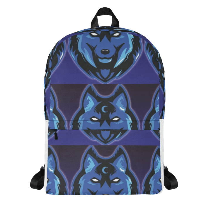 Phoenix Fire Blue Moon Wolf Backpack product image (1)