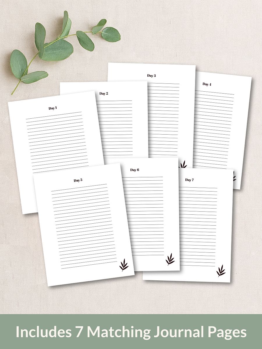 7-Day Mindful Journaling Challenge Printable product image (4)
