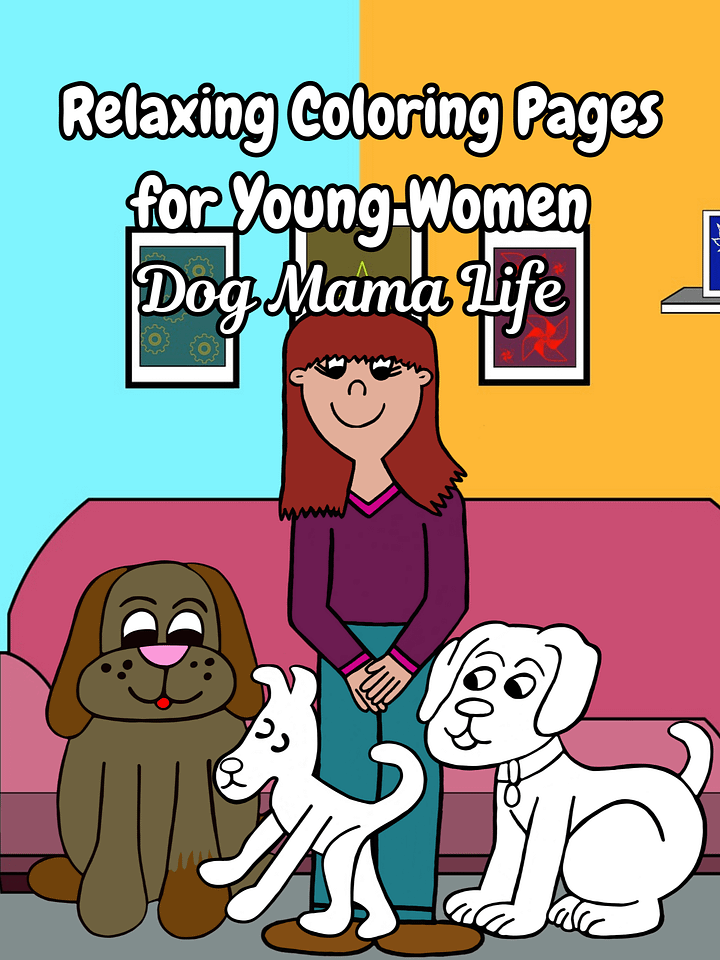 Relaxing Coloring Pages for Young Women-Pet Mama Life product image (1)