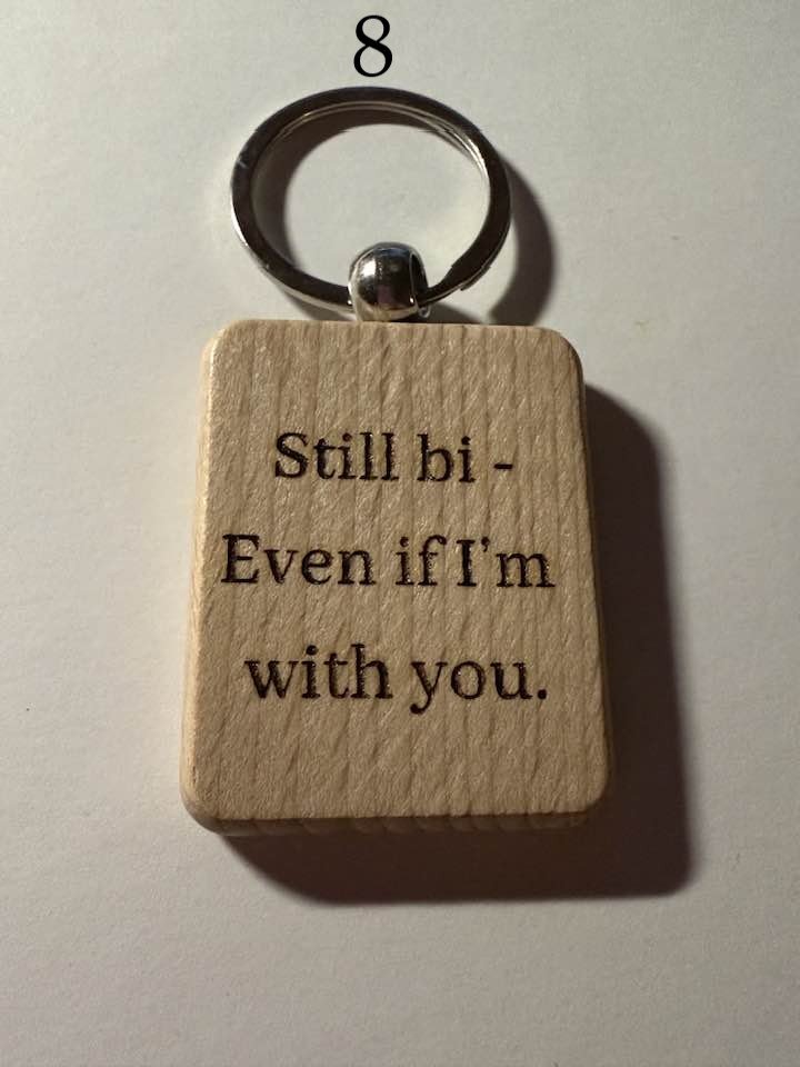 LGBTQ+ Wooden Engraved Keychains | Pride, Love & Identity Designs | Handmade & Meaningful (2) product image (8)