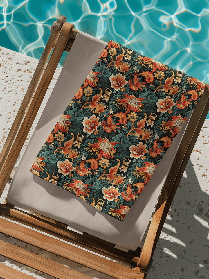 Sunset Flowers | Beach Towel product image (1)
