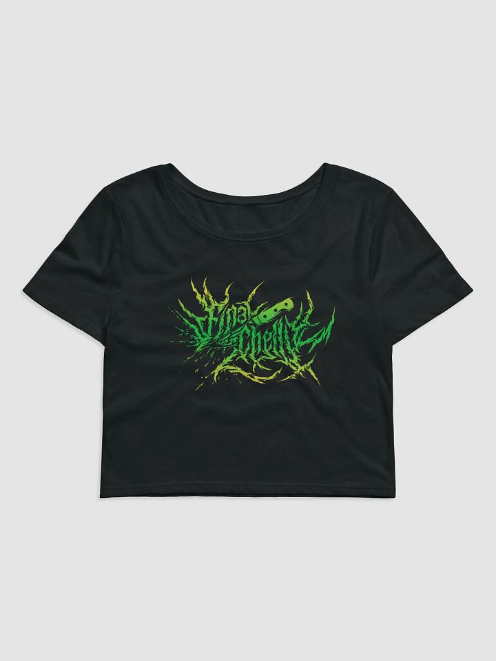 Keep It Metal Green Logo Womens Printed Crop Top product image (1)