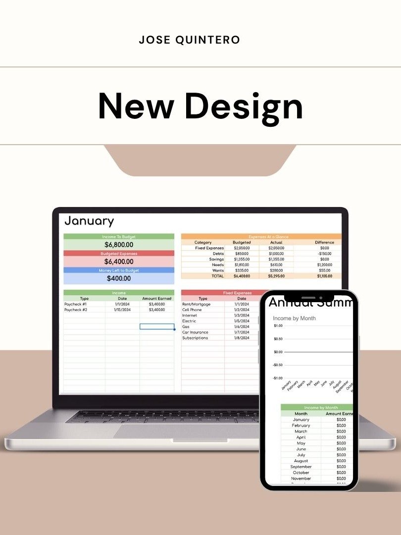 Monthly Budget Sheet (English) product image (4)