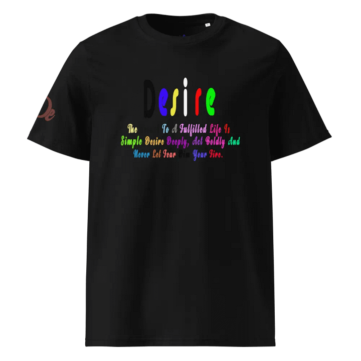 Inspirational Tee, Fulfilled Life" Shirt, Bold Desire Tee, Motivational Top, Never Fear" Shirt, Desire" T-Shirt product image (1)