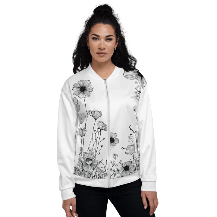 Blossom Breeze All-Over Print Bomber Jacket product image (2)