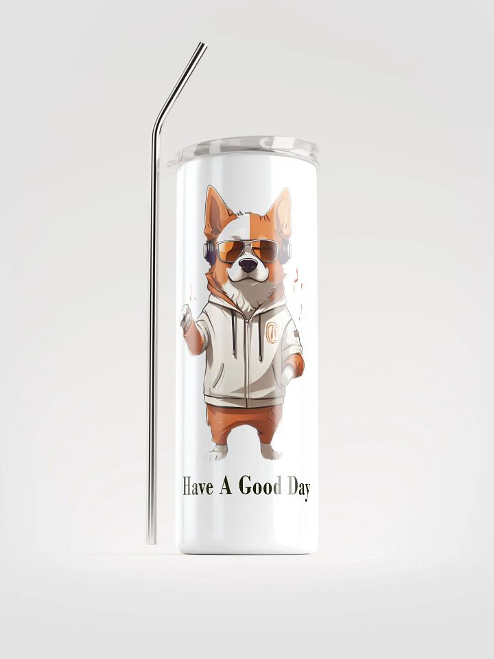 Groovy Corgi Stainless Steel Tumbler product image (1)