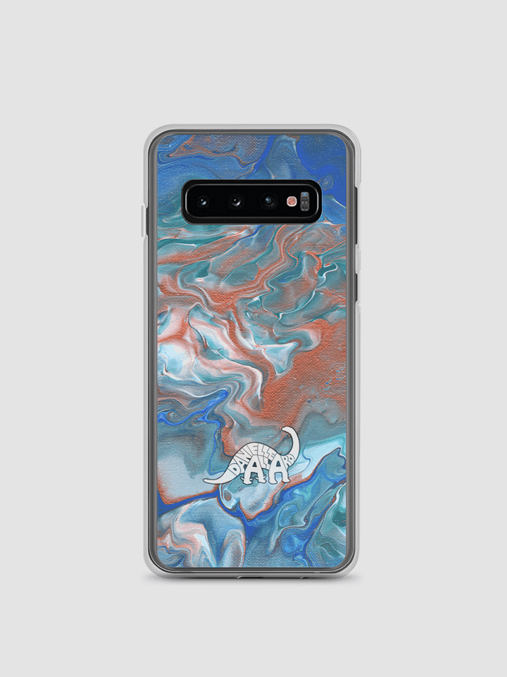 Metallic Orange Fluid Acrylic Samsung Case product image (2)