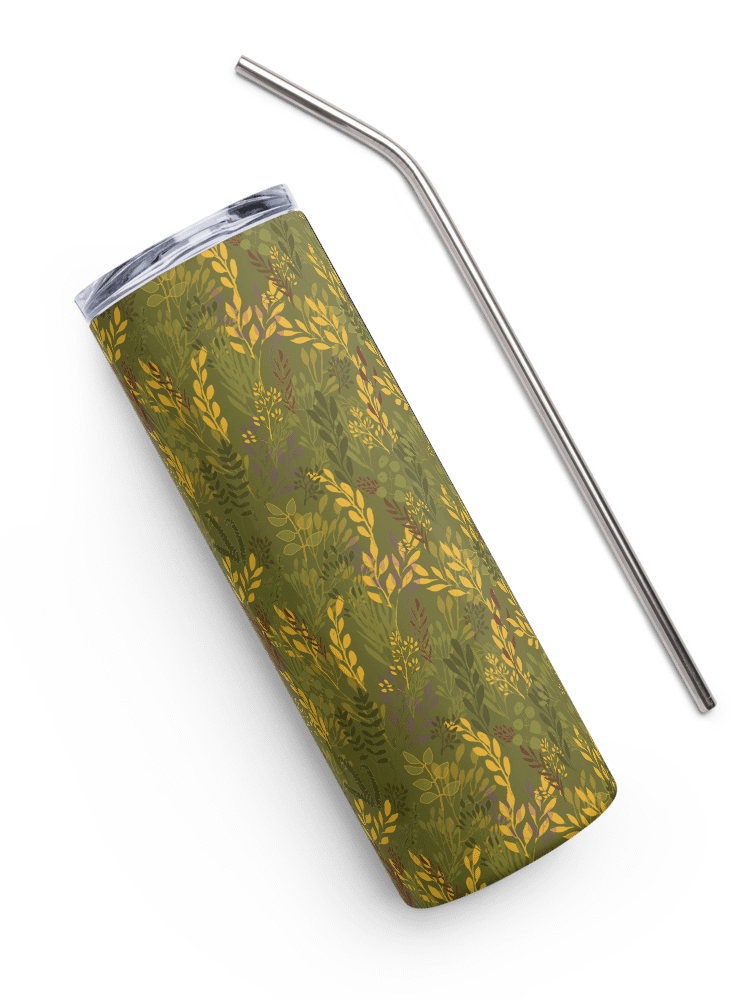 “Moving Meadows” 20-Ounce Stainless Steel Tumbler with Straw product image (3)