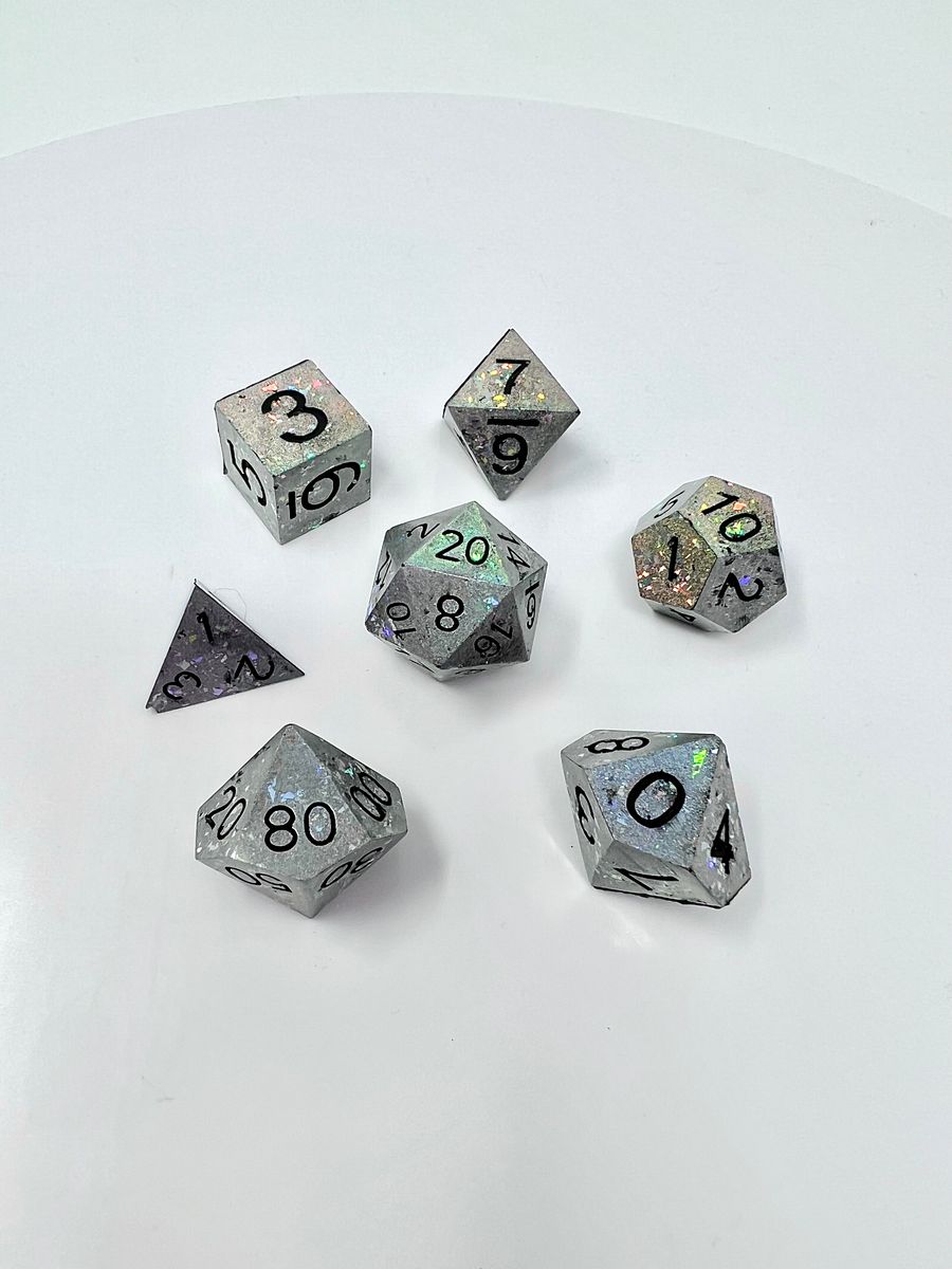 Holo Concrete Dice Set (Resin) product image (1)