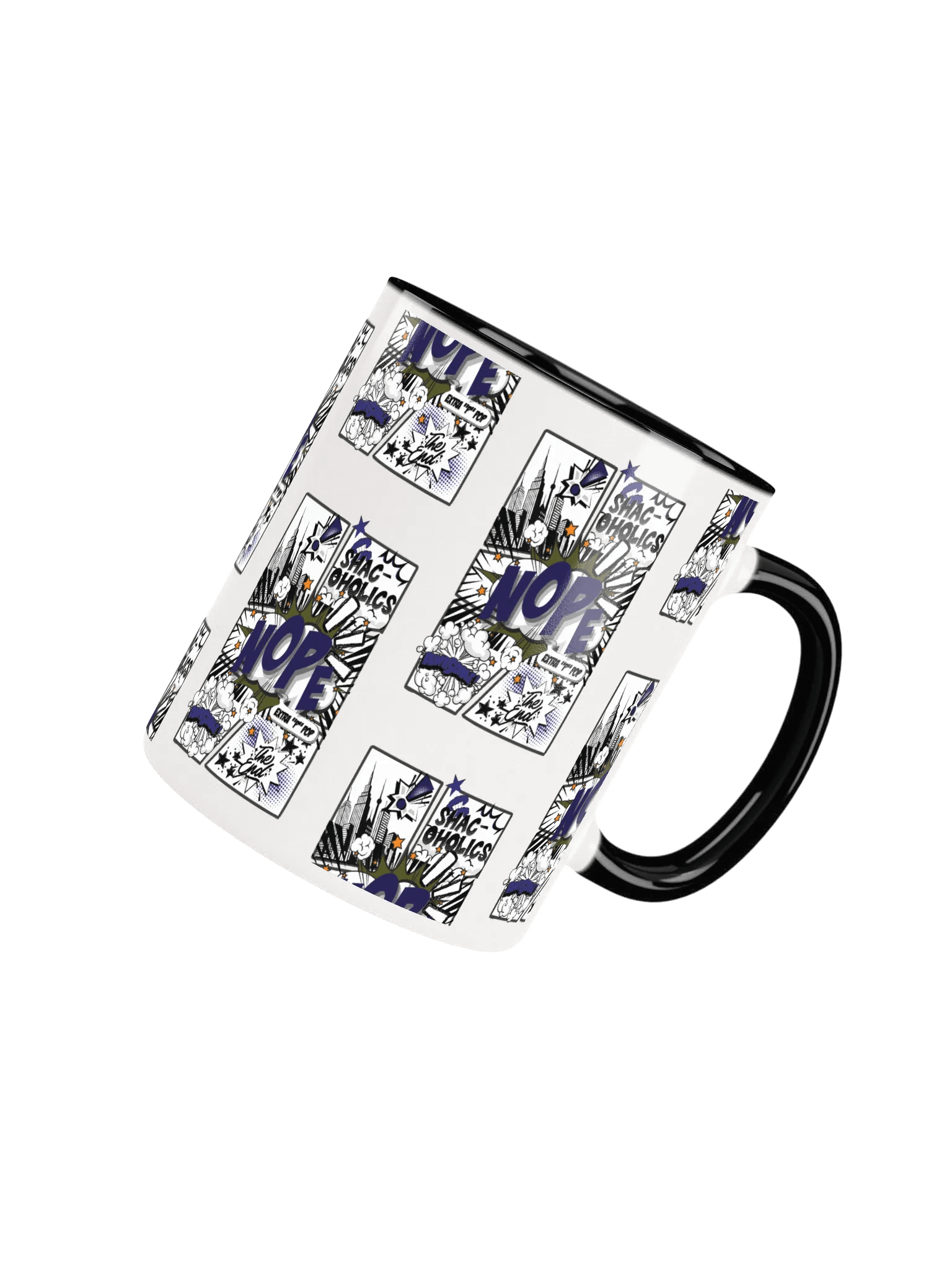 Shac-oholics Comic Blast Mug - Dark Blue 