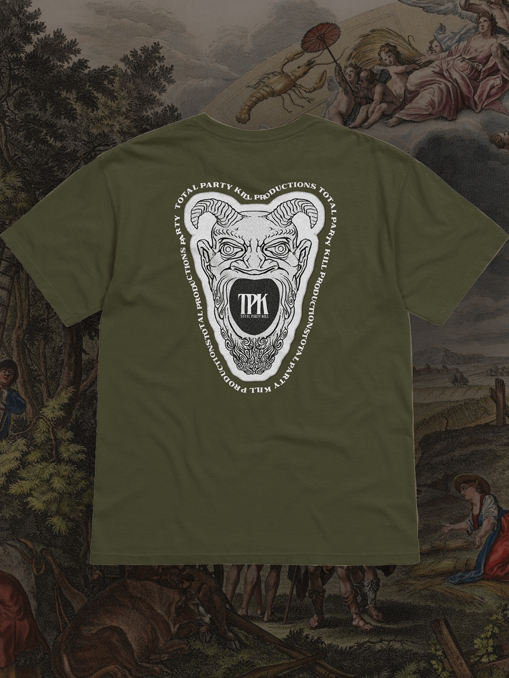 SHIRT OF HORROR (sage green) product image (1)