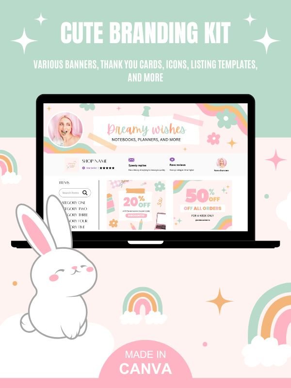 Whimsical MRR/PLR Branding Kit for Etsy product image (1)