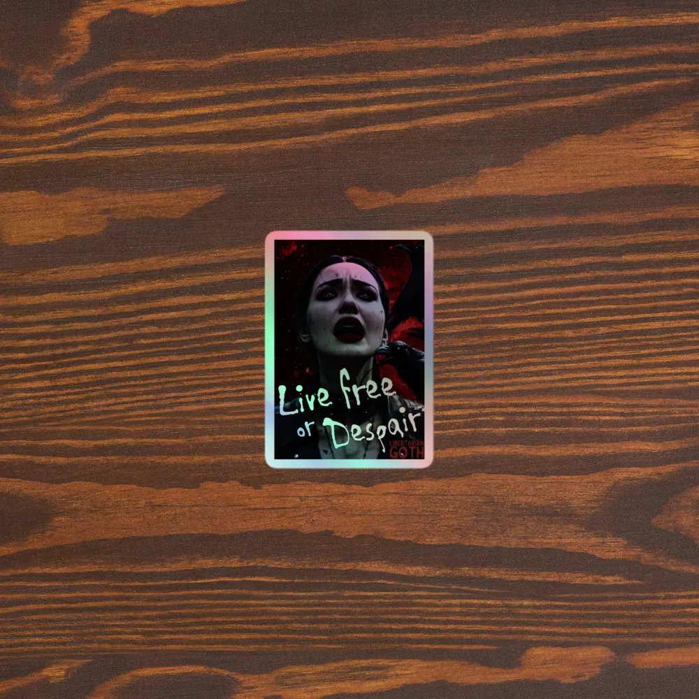 Live Free or Despair Holographic Sticker product image (3)