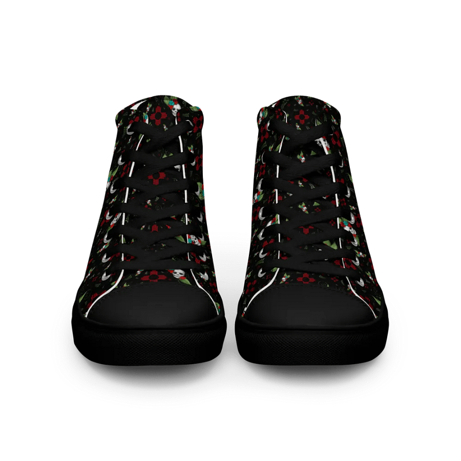 Zia Skull & Roses High Top Canvas Shoes product image (3)