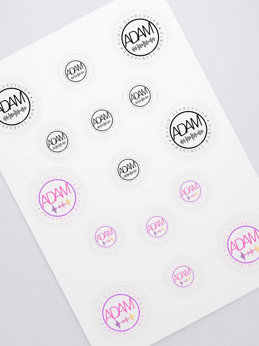 Audio Depression Awareness Month stickers product image (1)