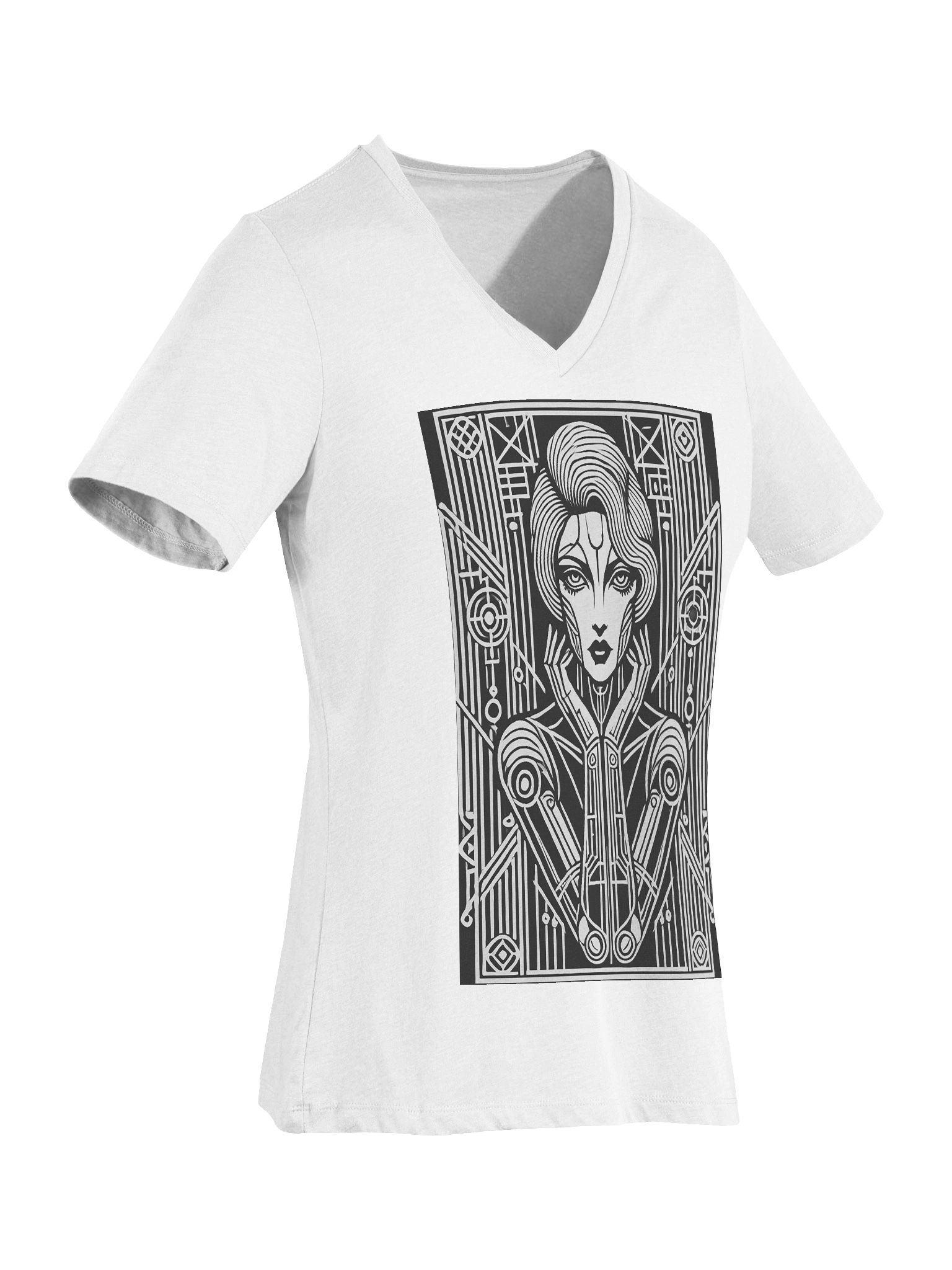 Android Girlfriend V-Neck product image (7)