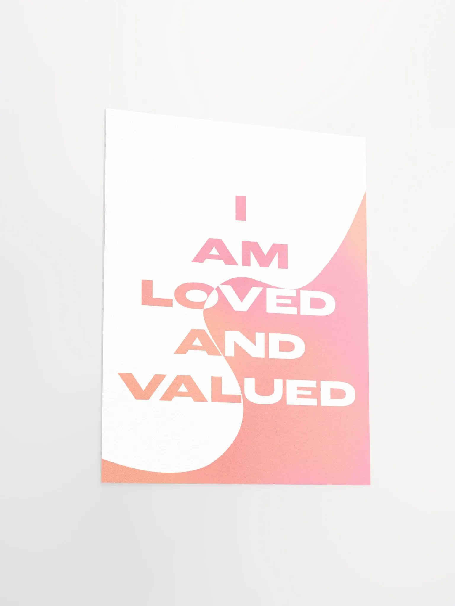 I Am Loved And Valued Poster product image (3)