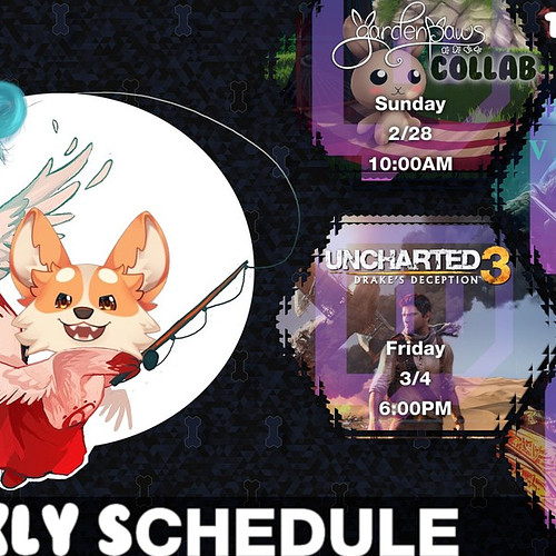 WE ARE ON OUR WAY INTO MARCH!
Guess what that means!? :>
NEW SCHEDULE!

We startin off with IKO & MANAGER STREAM! YAY!

Where...