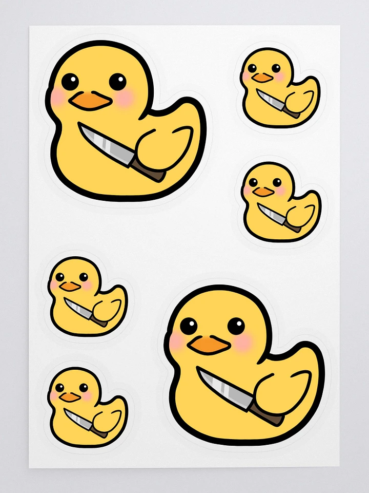Stabby Duck Sticker Sheet product image (1)