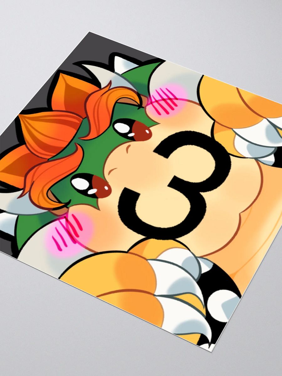 MARIOTHON BOWSER STICKER product image (3)