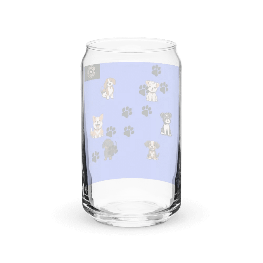 Pawsome Puppies Can-Shaped Glass product image (38)