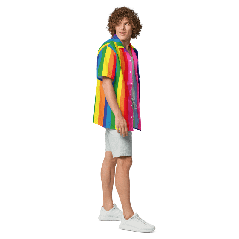 1978 Rainbow Pride Flag = 8-Color - All-Over Print Hawaiian Shirt product image (8)