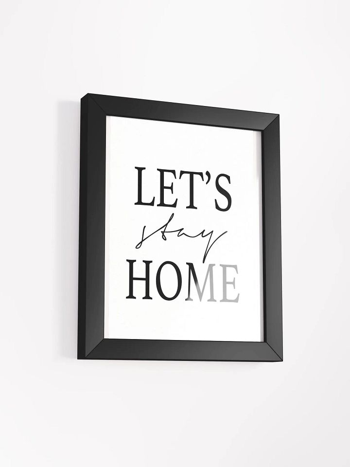 Home Sweet Home Framed Poster – Modern Wall Décor | Minimalist Typography Design | Premium Framed Artwork for Cozy Spaces product image (2)