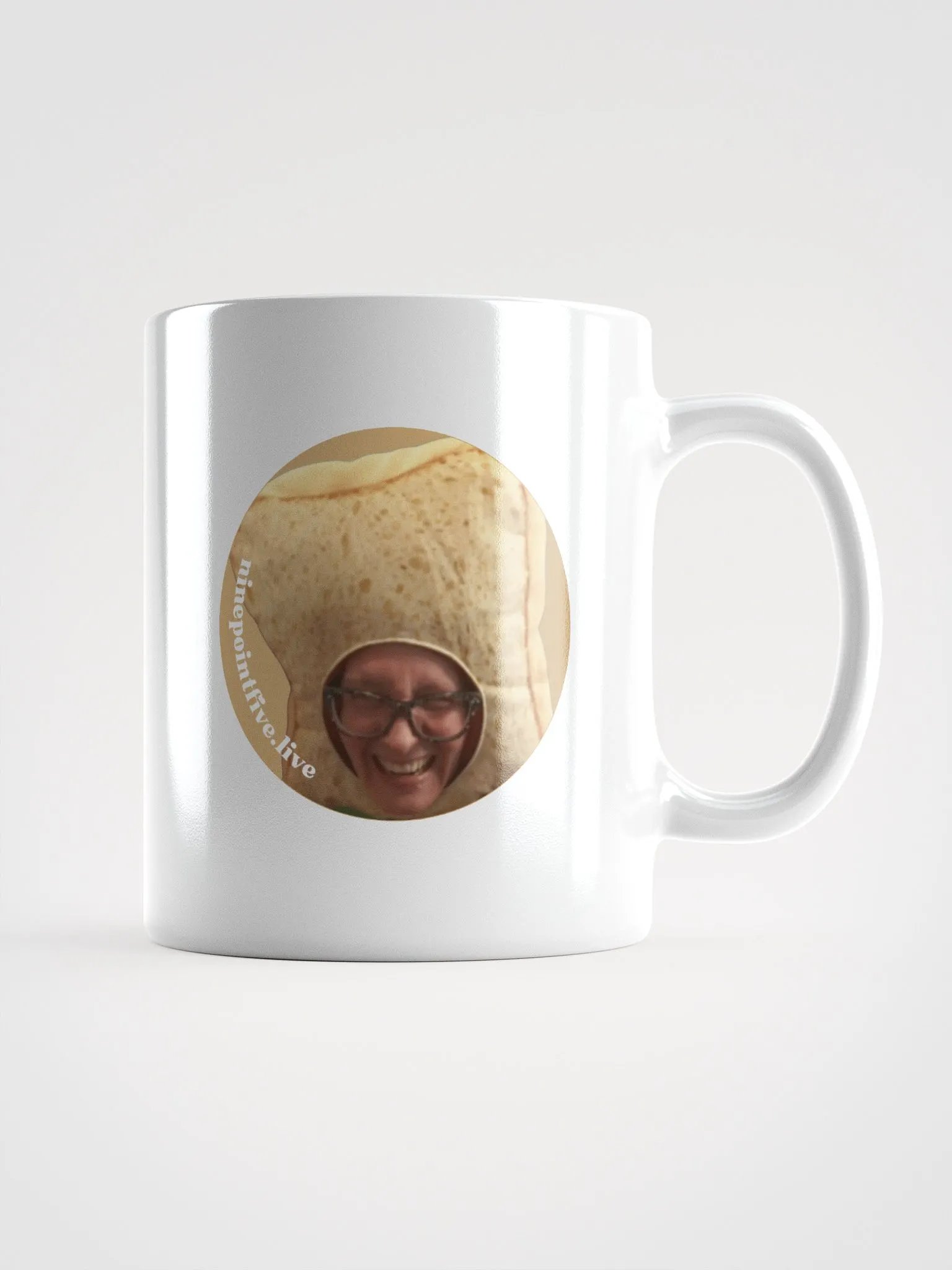 White Bread Head Mug product image (1)