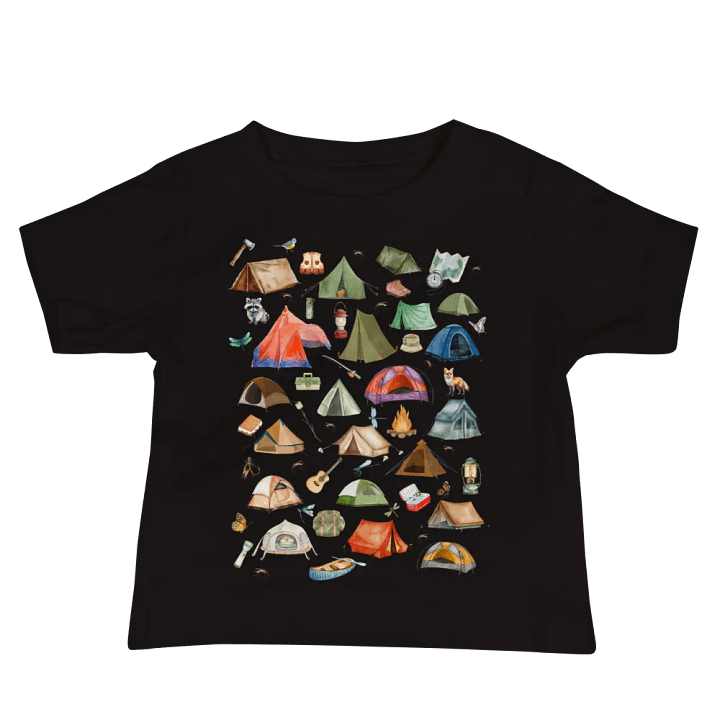 Camping Gear Collage Baby T-Shirt product image (1)