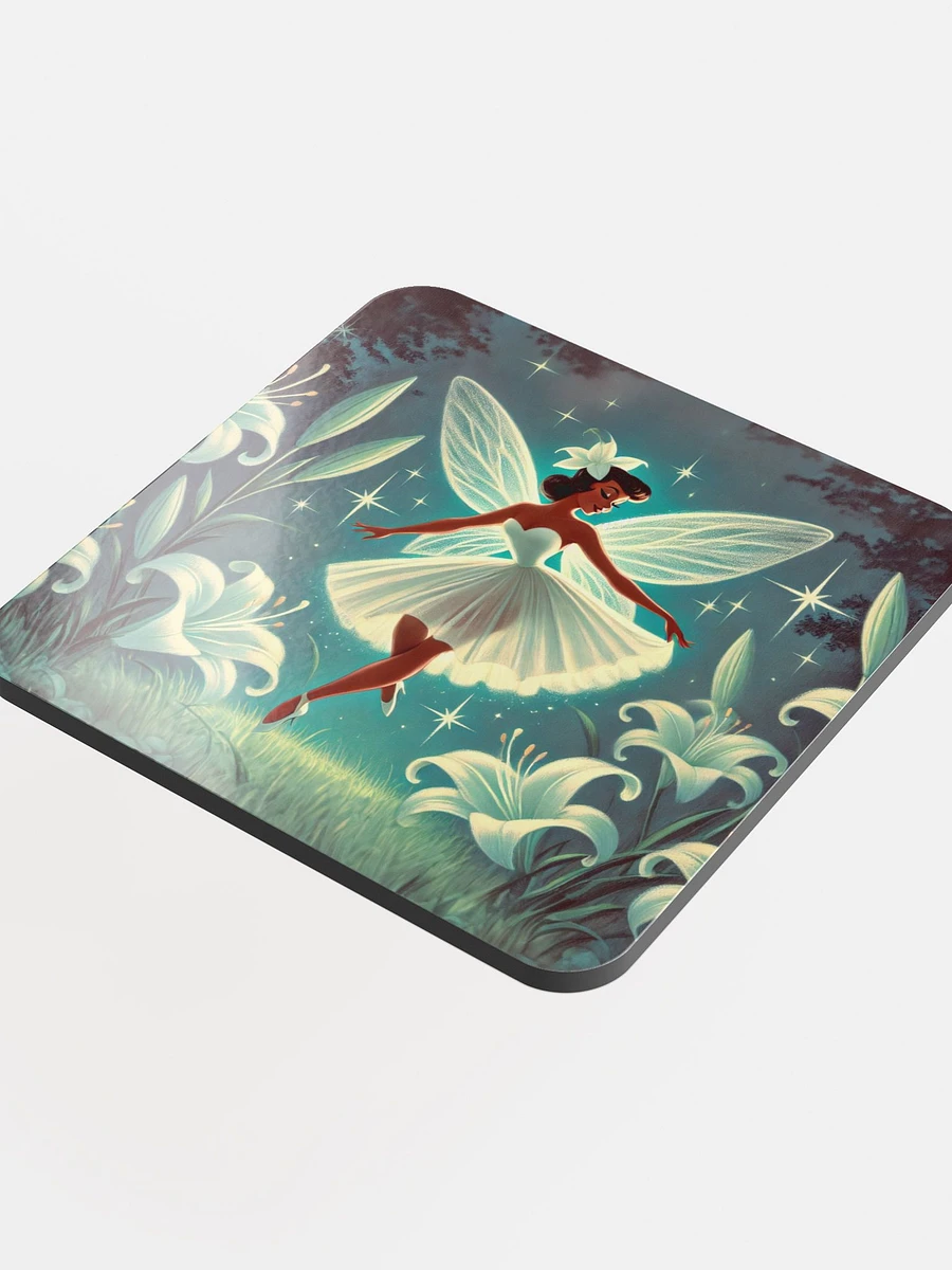 Enchanted Lily Fairy Cork Coaster product image (4)