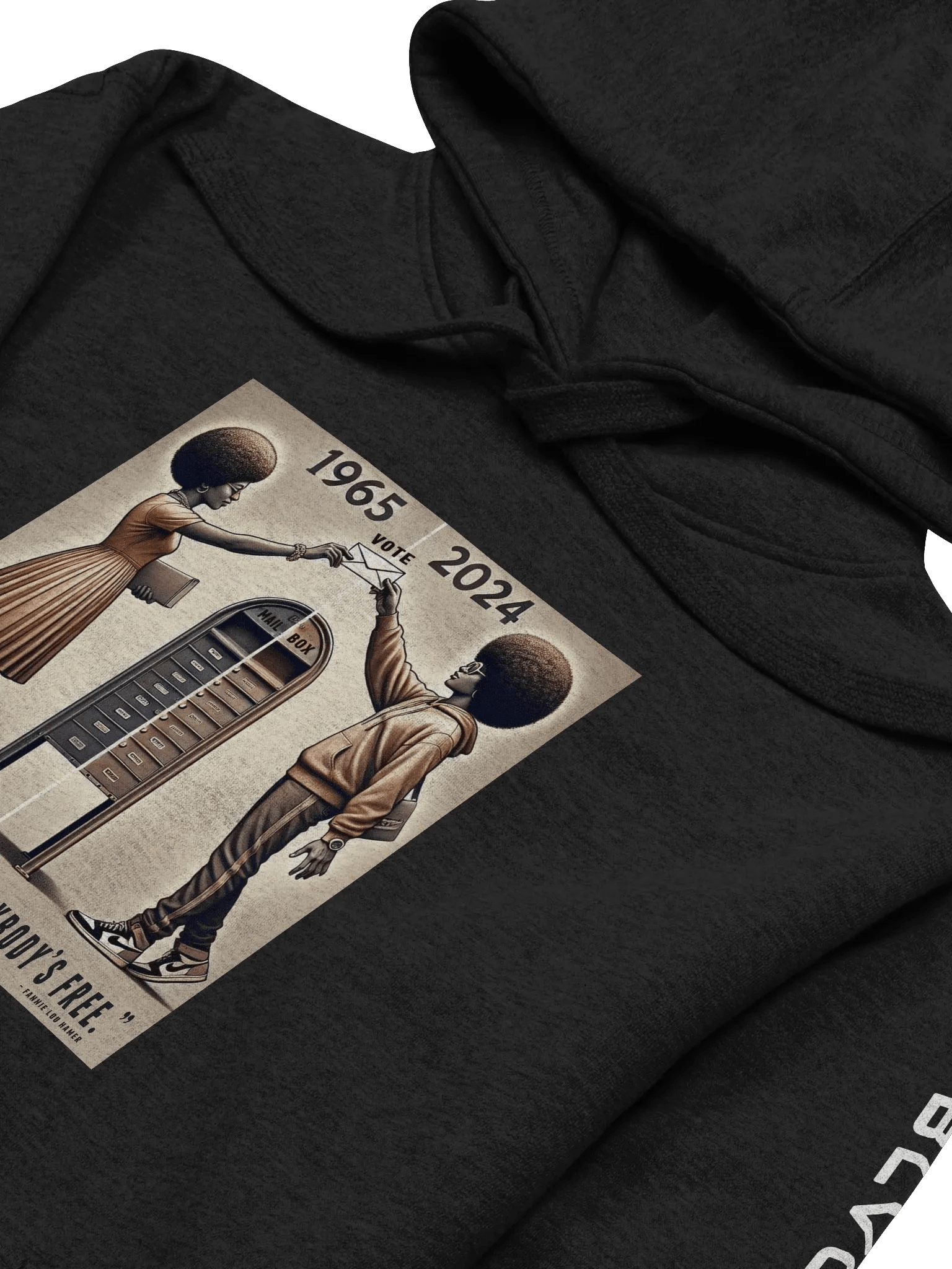 "Nobody’s Free" Hoodie – Honoring the Fight, Continuing the Legacy product image (3)