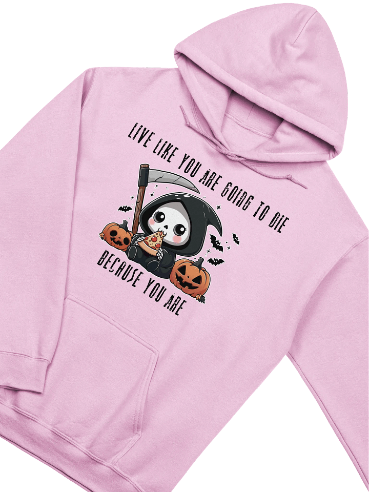 Grim Pizza Party Unisex Hoodie - Light Colors product image (15)
