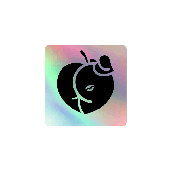 Luscious Lips Apple Holographic Sticker Sheet product image (1)