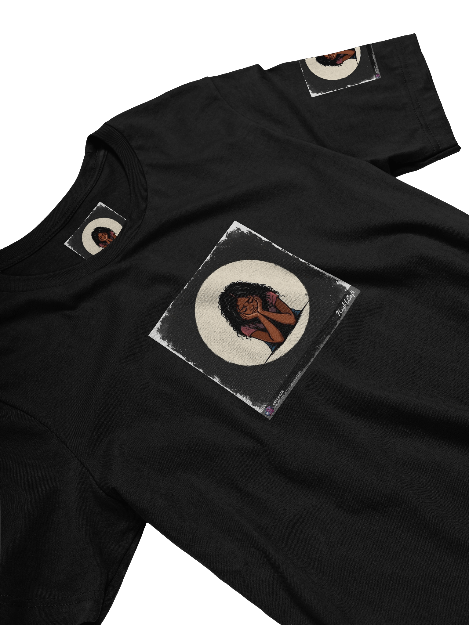 Contemplative Curly Thoughts T-Shirt product image (3)