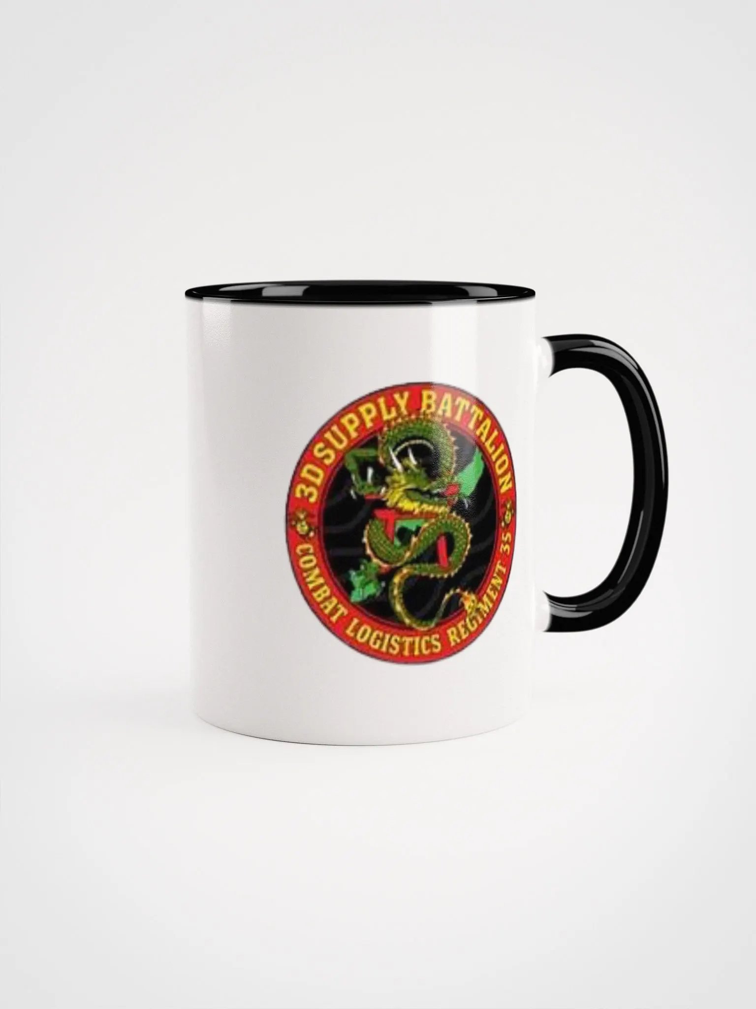 3rd Supply Battalion: Coffee Cup White Exterior/Black Interior product image (1)