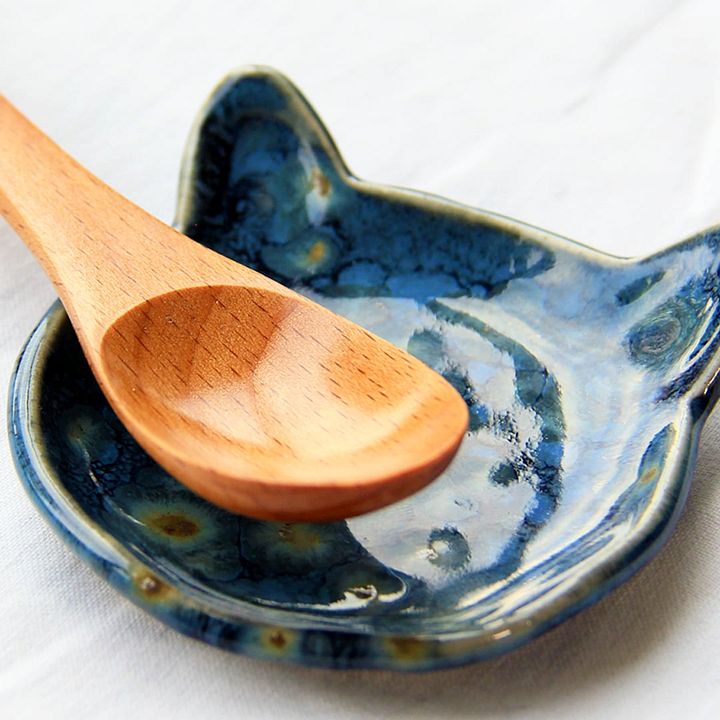 Handmade Ceramic Cat Trinket Plate product image (1)