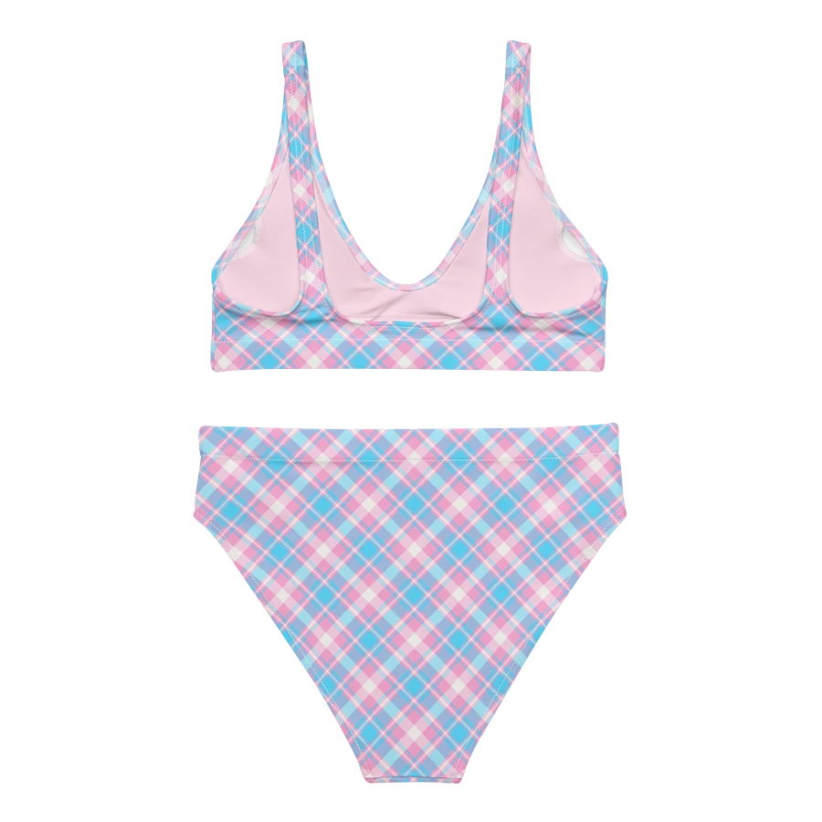 Baby Blue, Pink, and White Plaid Bikini product image (4)