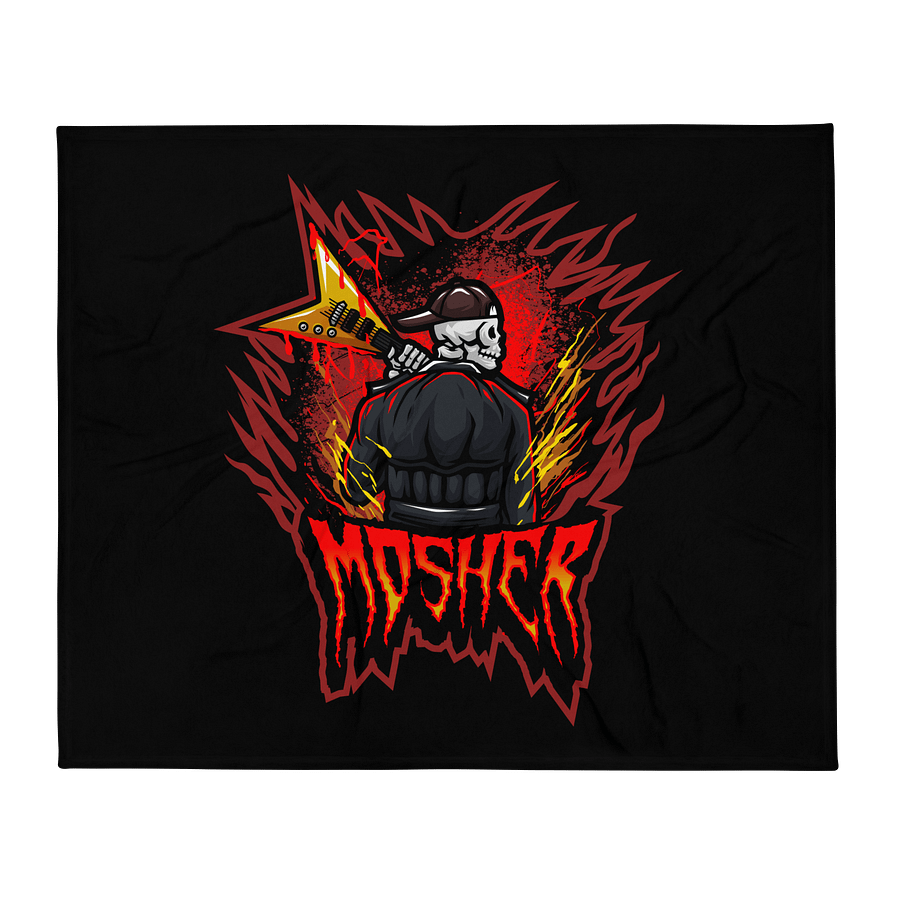 MOSHER GUITAR LOGO BLANKET product image (1)