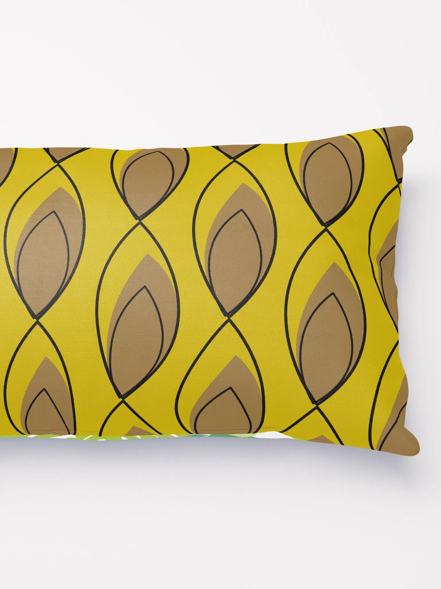 Leaves and feathers patterned pillows product image (2)