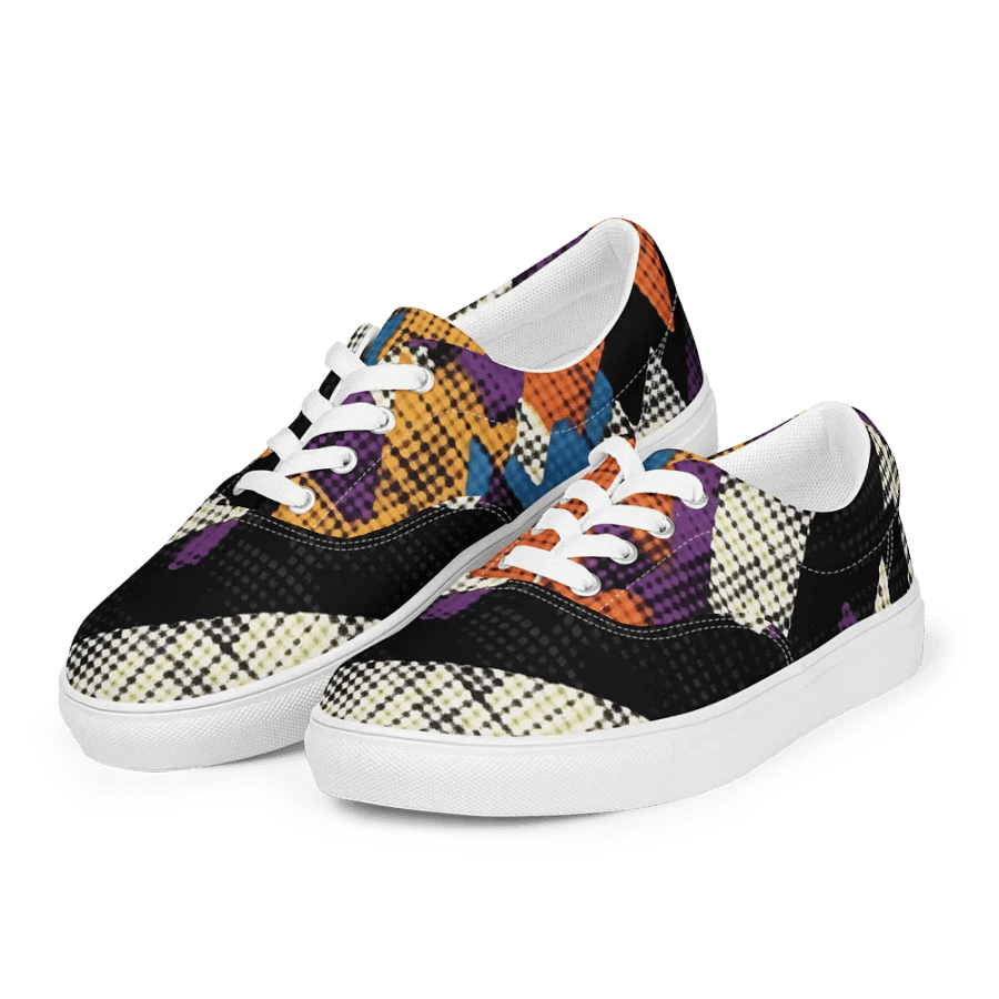 Geometric Pop Art | Men's Lace-Up Canvas Shoes product image (7)